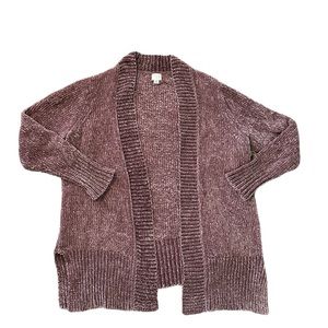 Size medium pink chenille cardigan